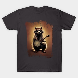 Raccool's playing banjo T-Shirt